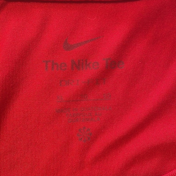 Nike Red Atlanta Braves Dri Fit T-Shirt Polyester Wicking EUC Men’s XL Short - Picture 6 of 10